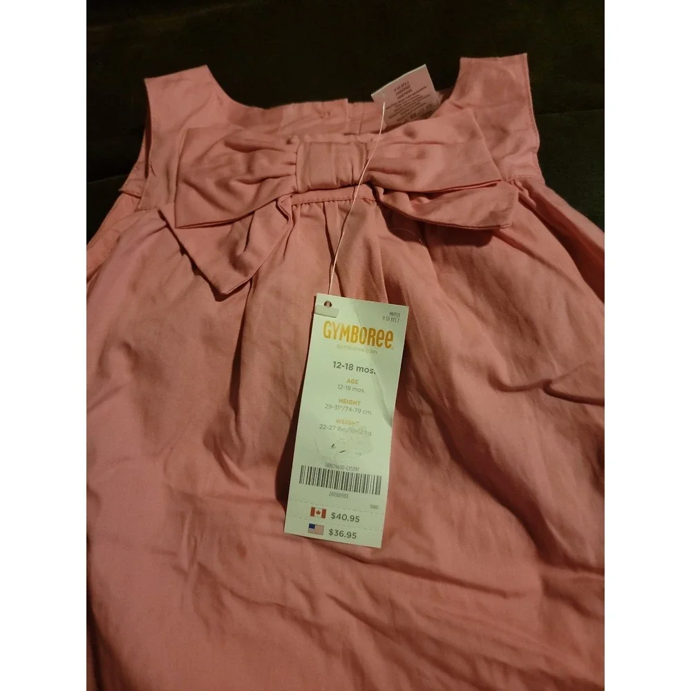 Gymboree miss mouse pink dress size 12 18 months nwt